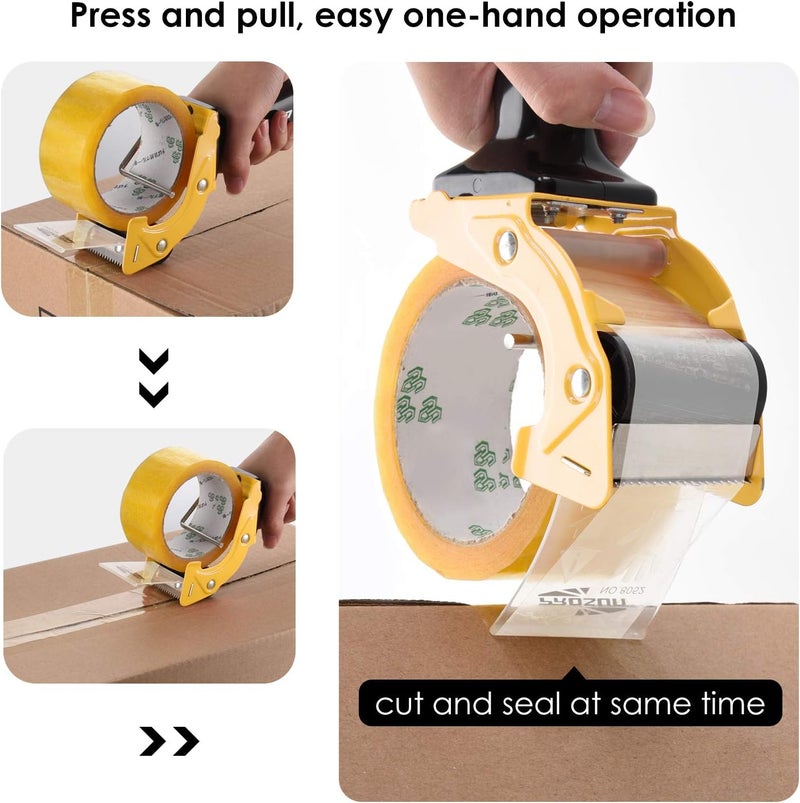 Prosun Fast Reload 2 Inch Tape Gun Dispenser Packing Packaging Sealing Cutter TG01 (TG01-YLW) - Image 4
